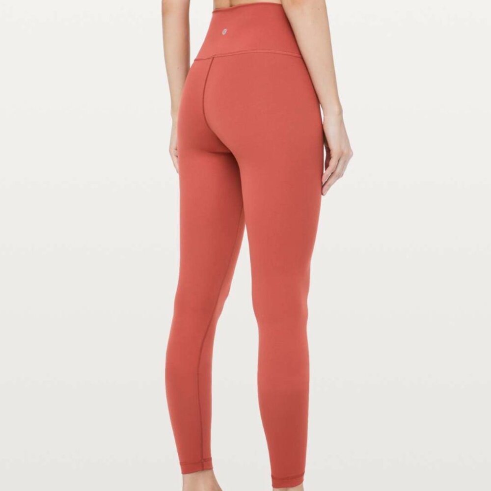 Lululemon Wunder Under High-Rise Tight *Full-On Luxtreme 28" Brick Rose - Size 2